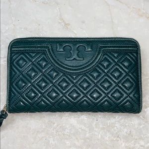 Tory Burch Fleming zip-around leather wallet